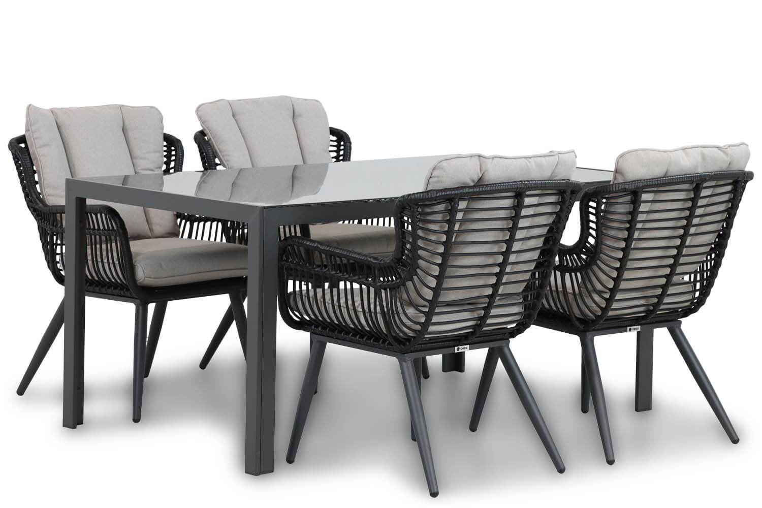 Coco Azzano/Mondello 160 cm dining tuinset 5-delig