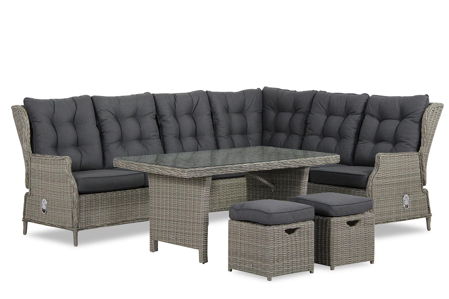 Garden Collections New Castle dining loungeset 7-delig aanbieding