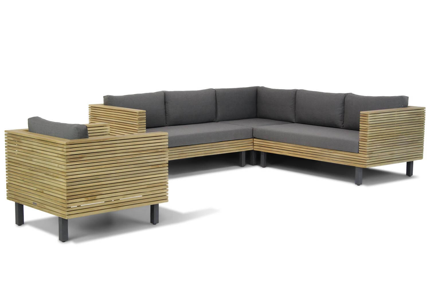 Lifestyle New York hoek loungeset met stoel 4-delig