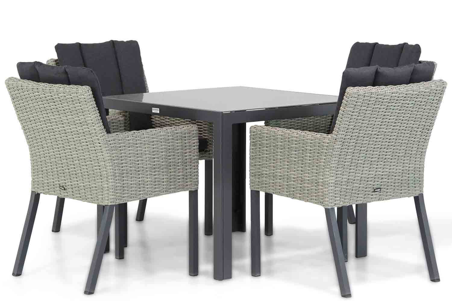 Garden Collections Oxbow/Mondello 90 cm dining tuinset 5-delig