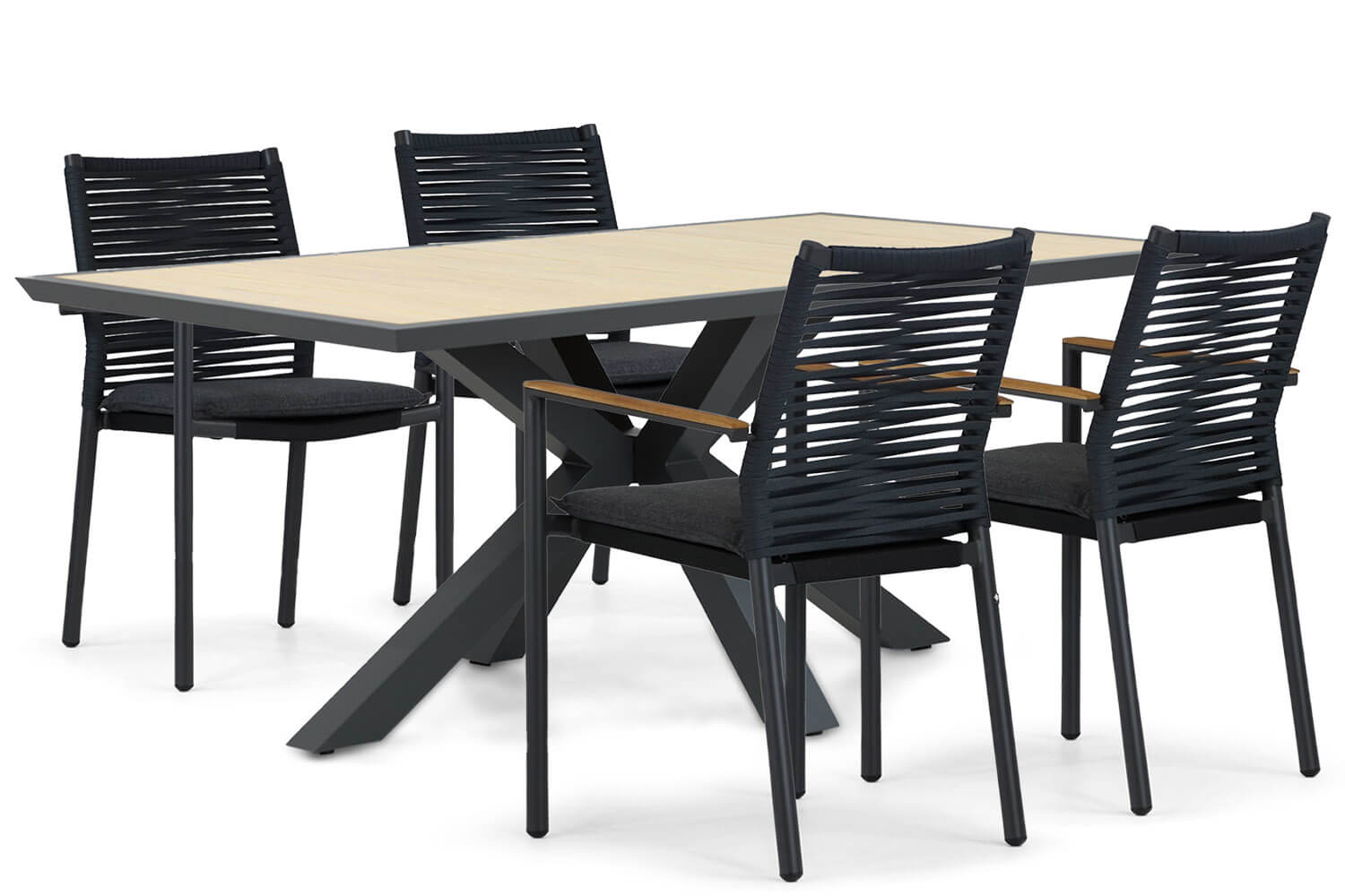 Santika Giovane/Palermo 181 cm dining tuinset 5-delig