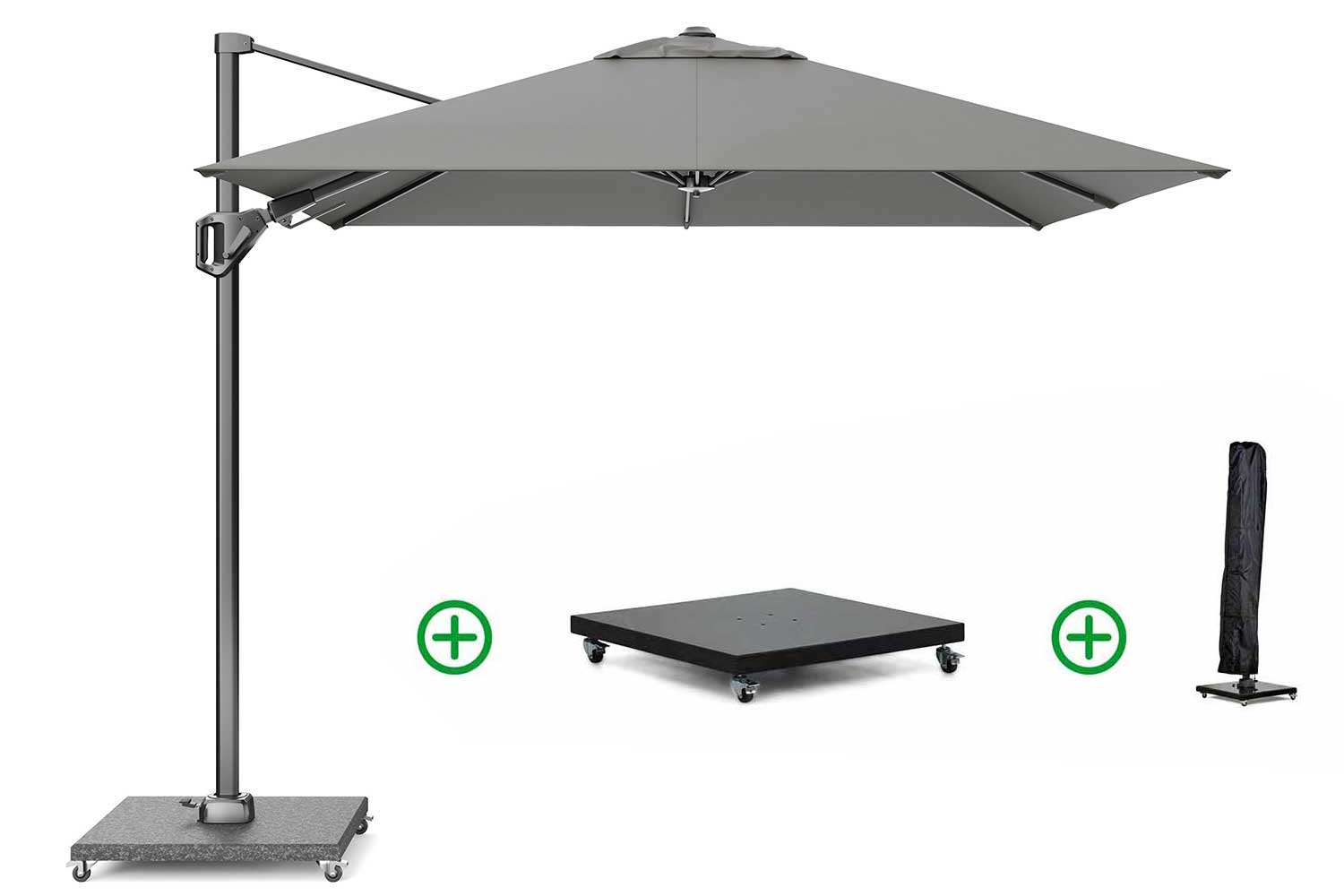 Platinum Voyager zweefparasol 2.7 x 2.7m (incl. voet en hoes)