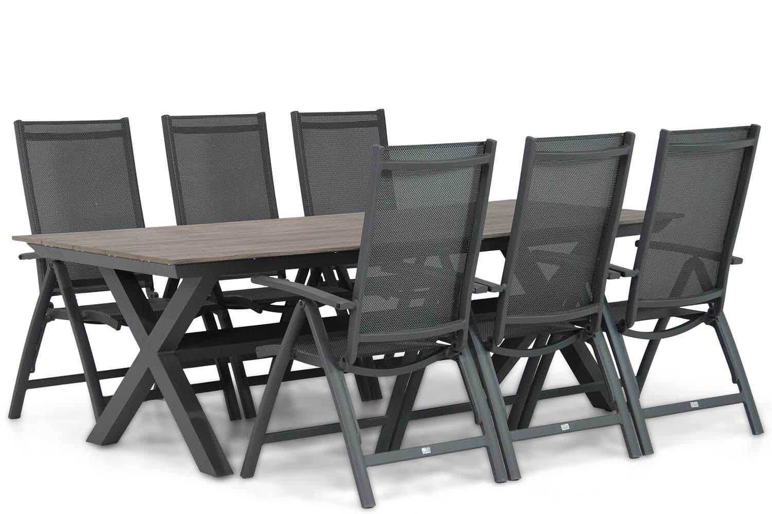 Presto Vasto/Forest 240 cm dining tuinset 7-delig