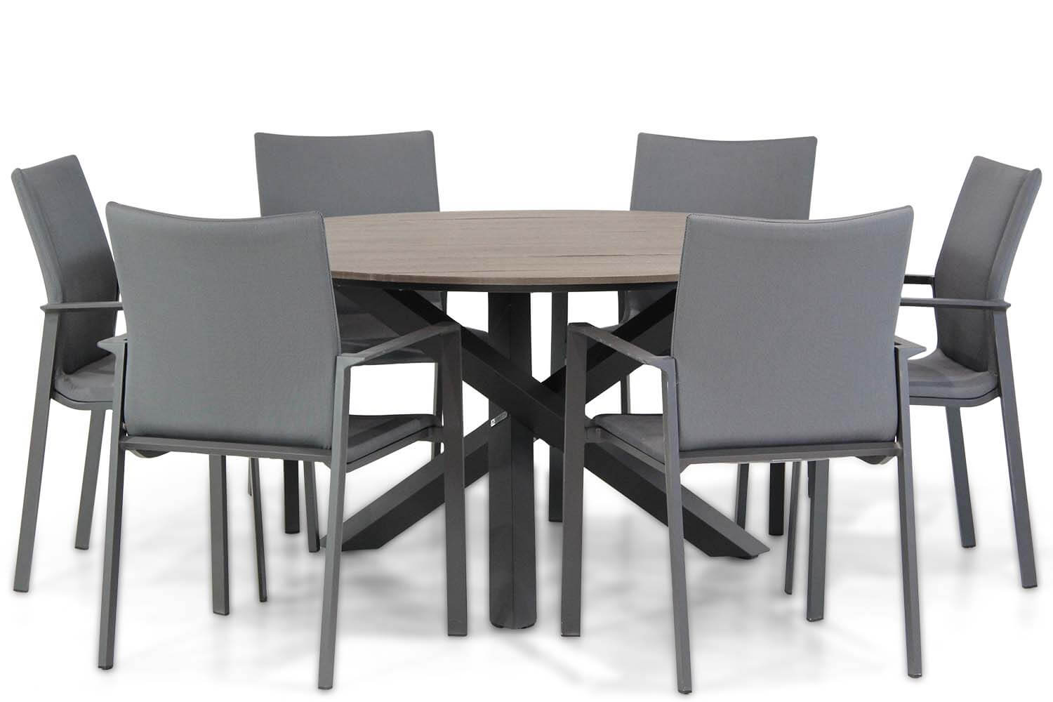 Lifestyle Rome-Ancona 150 cm dining tuinset 7-delig