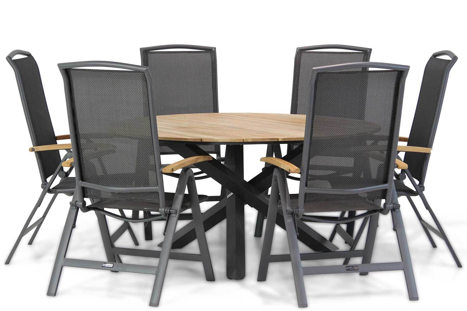 Lifestyle Rosello/Fabriano 150 cm dining tuinset 7-delig