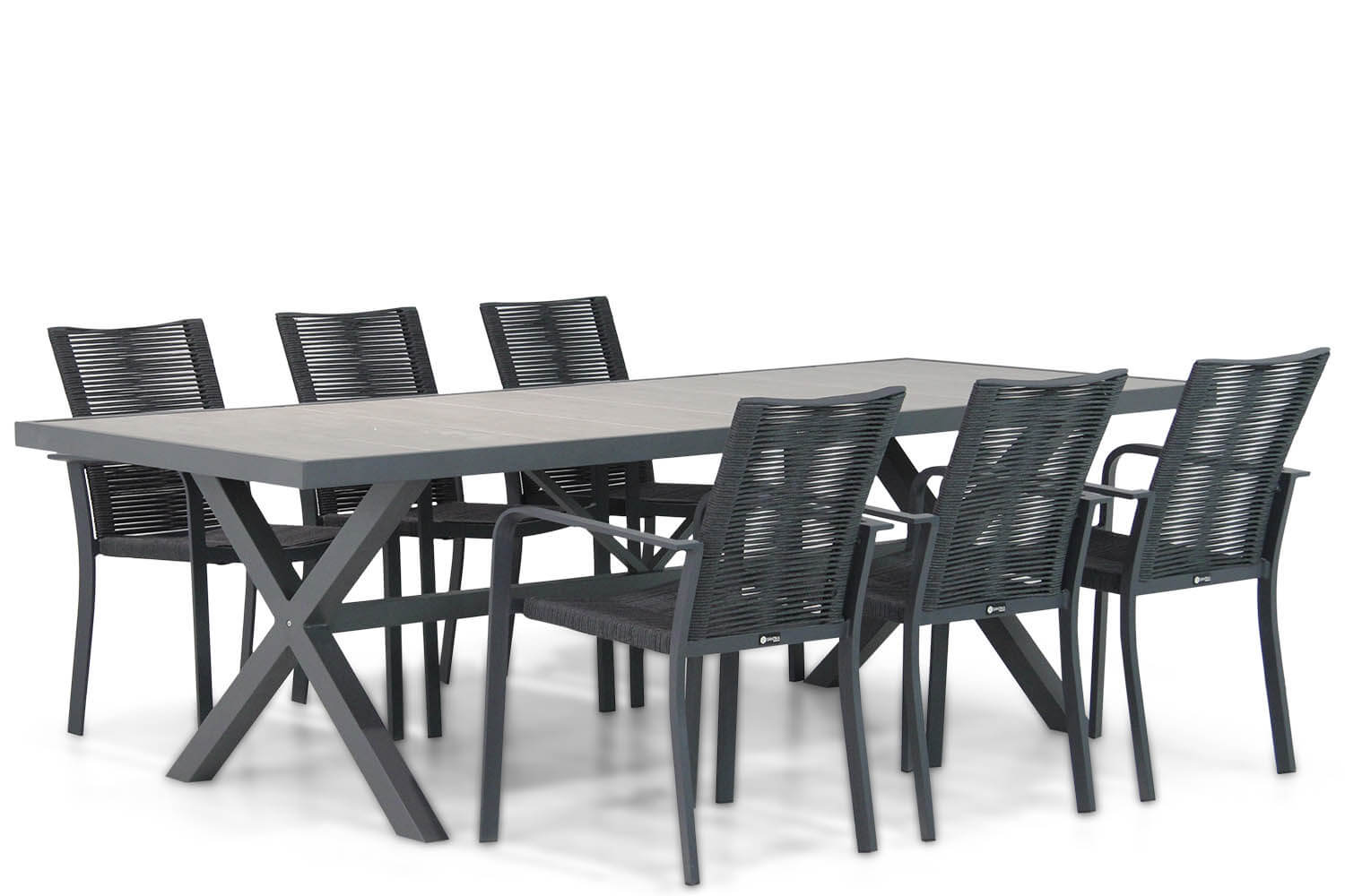 Santika Annisa/Crossley 245 cm dining tuinset 7-delig