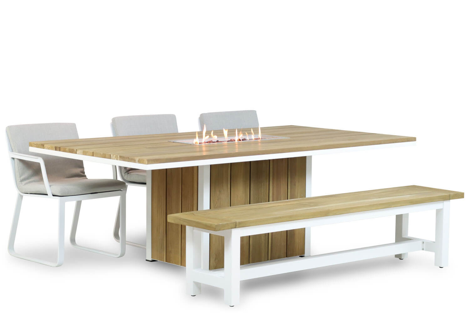 Lifestyle Estancia/Los Angeles/Seaside 220 cm dining tuinset 5-delig