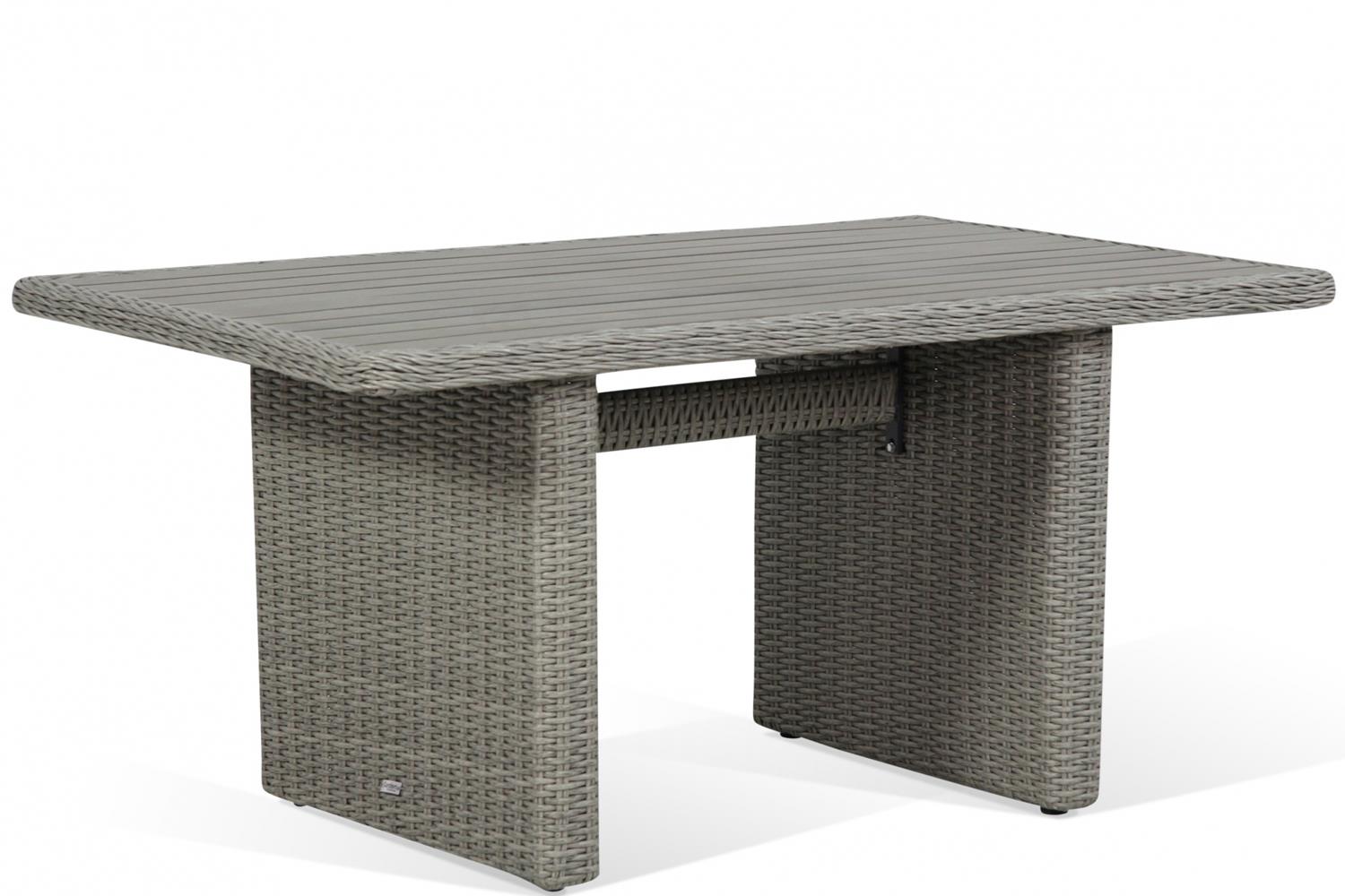 Garden Collections Toronto lounge/dining tuintafel new grey 140 x 80 cm