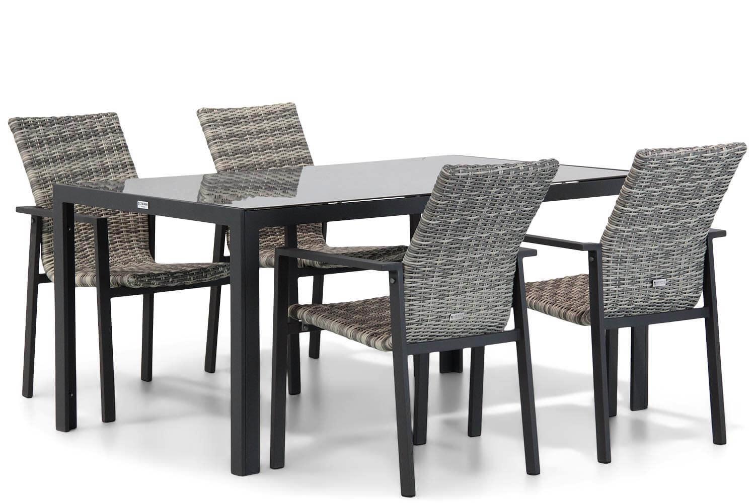 Lifestyle Upton/Mondello 160 cm dining tuinset 5-delig