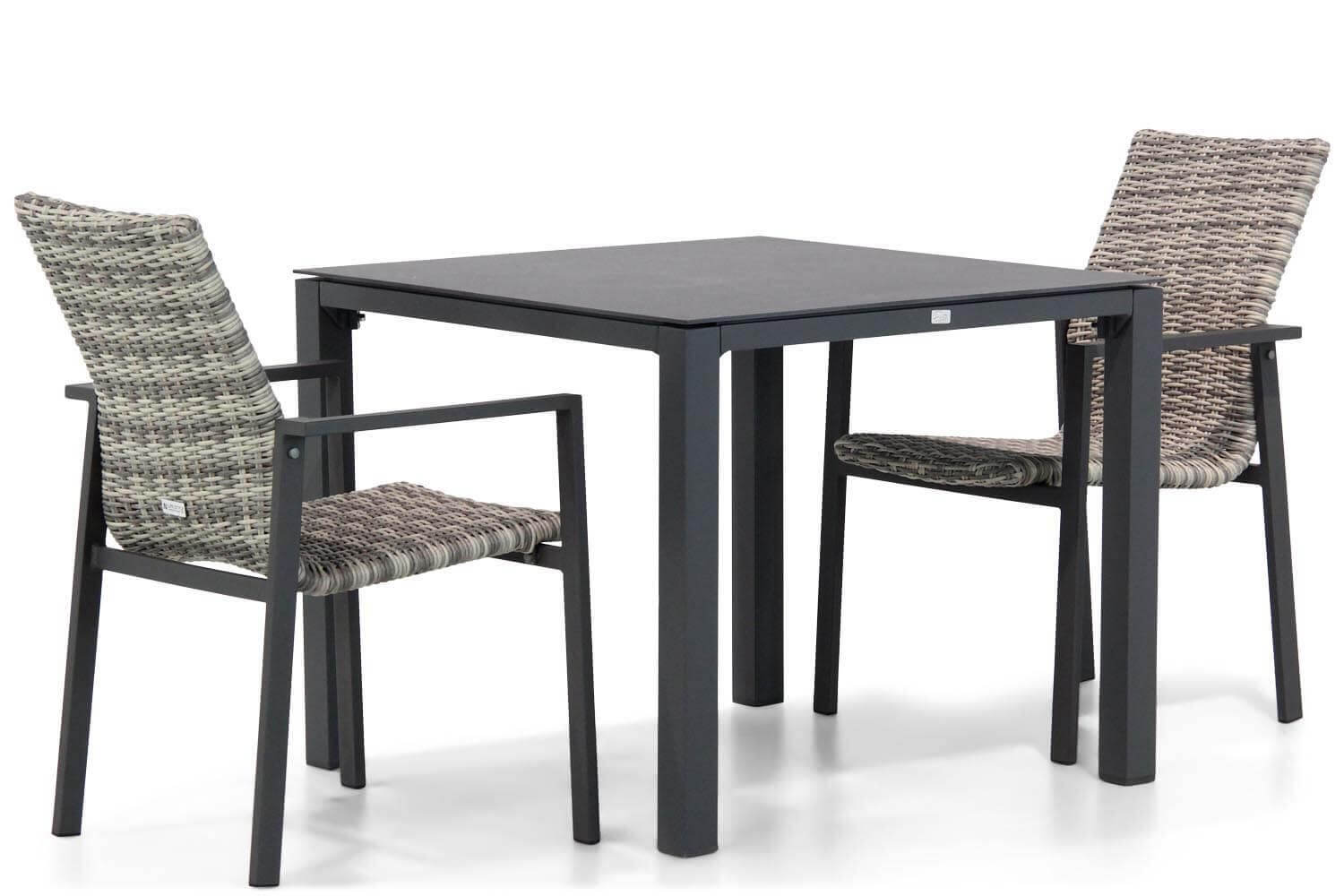 Lifestle Upton/Pallazo 90 cm dining tuinset 3-delig