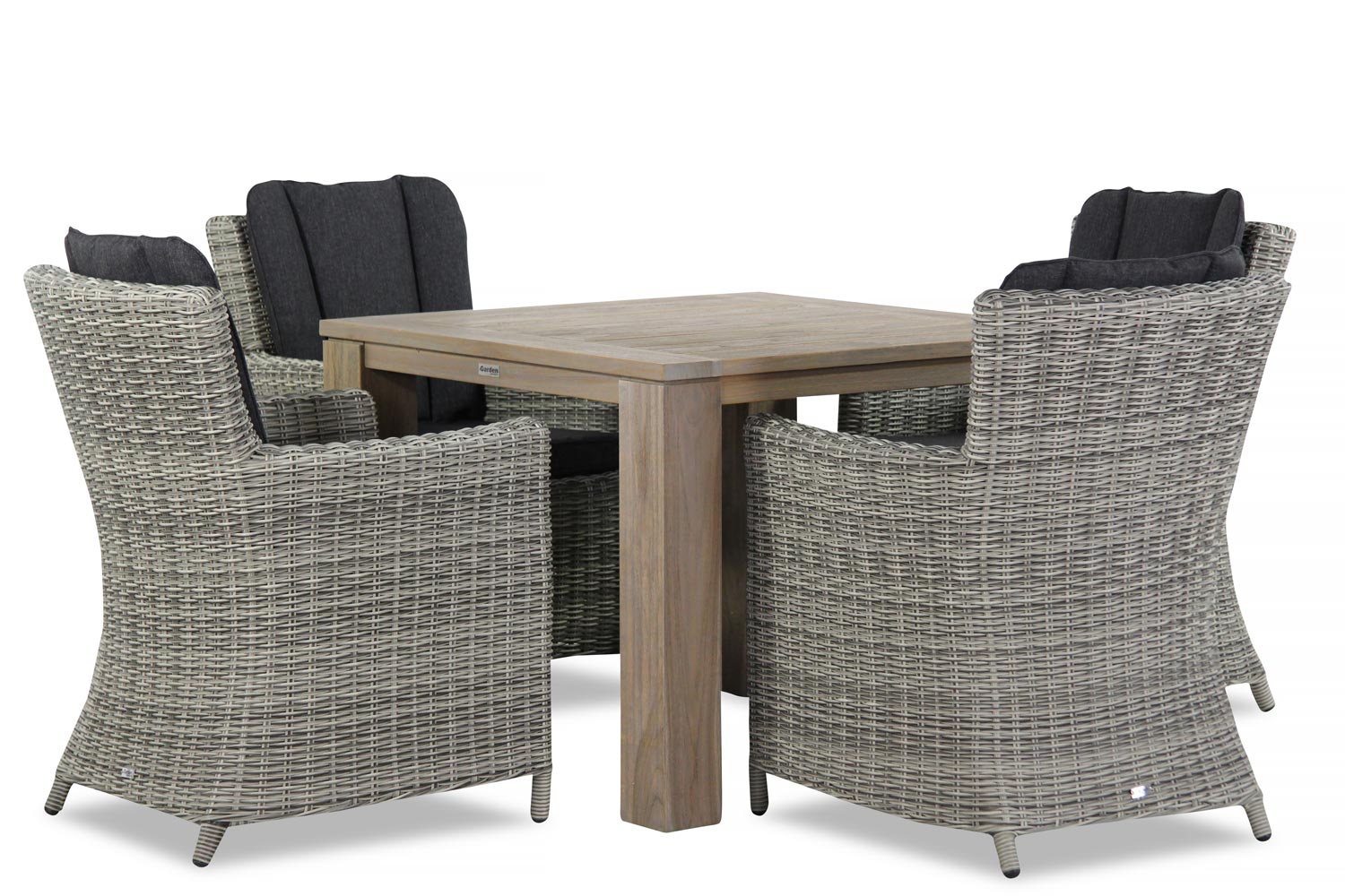 Garden Collections Venerdi/Brighton 100 cm dining tuinset 5-delig