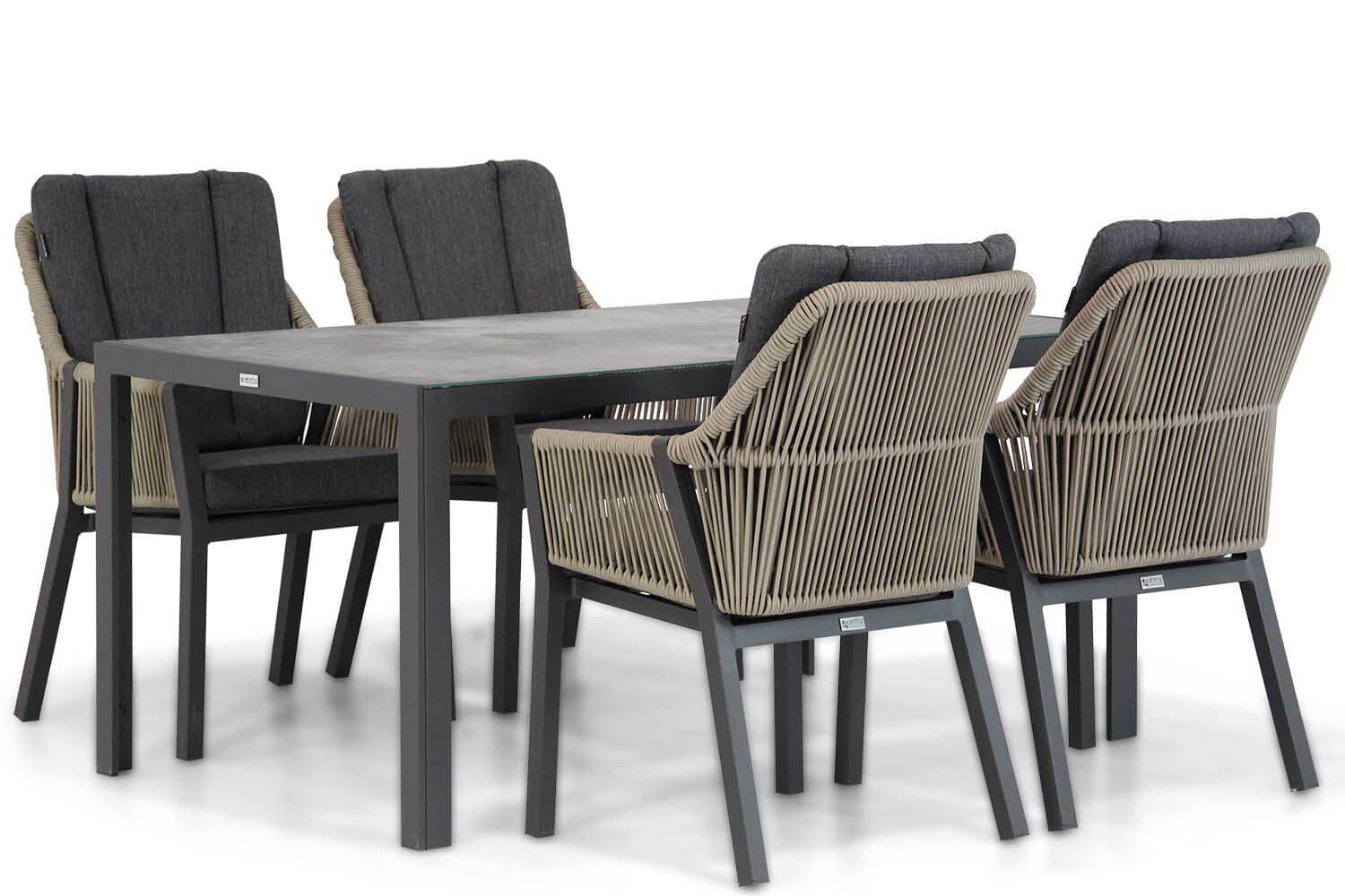 Lifestyle Verona/Varano 160 cm dining tuinset 5-delig
