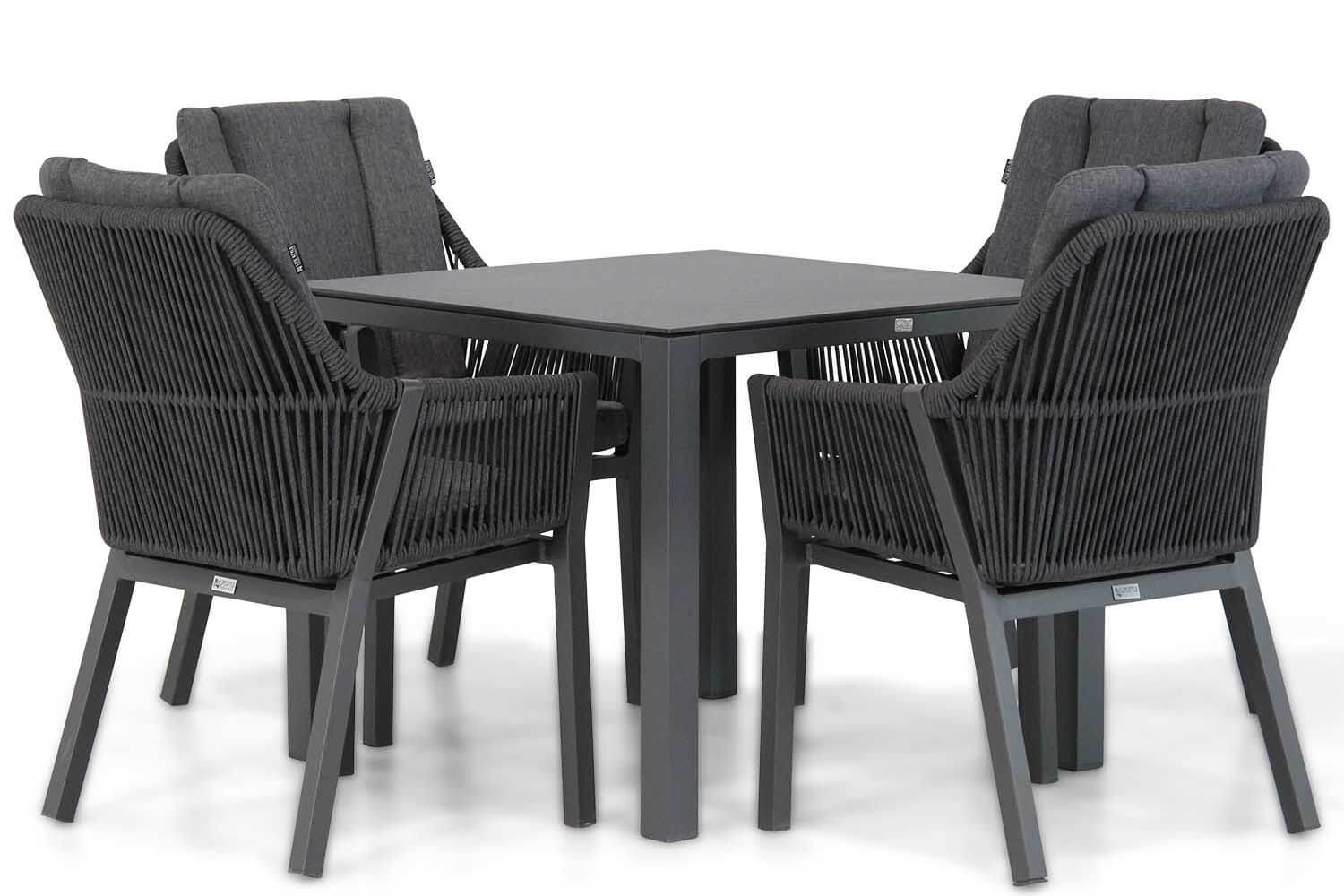 Lifestyle Verona/Pallazo 90 cm dining tuinset 5-delig