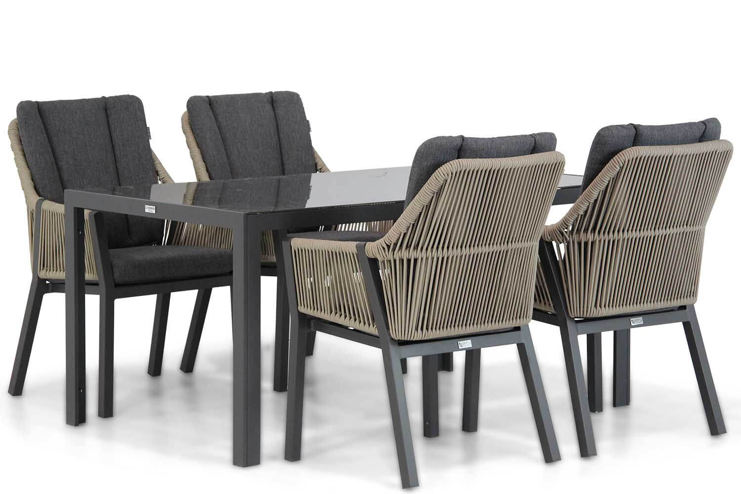 Lifestyle Verona/Mondello 160 cm dining tuinset 5-delig