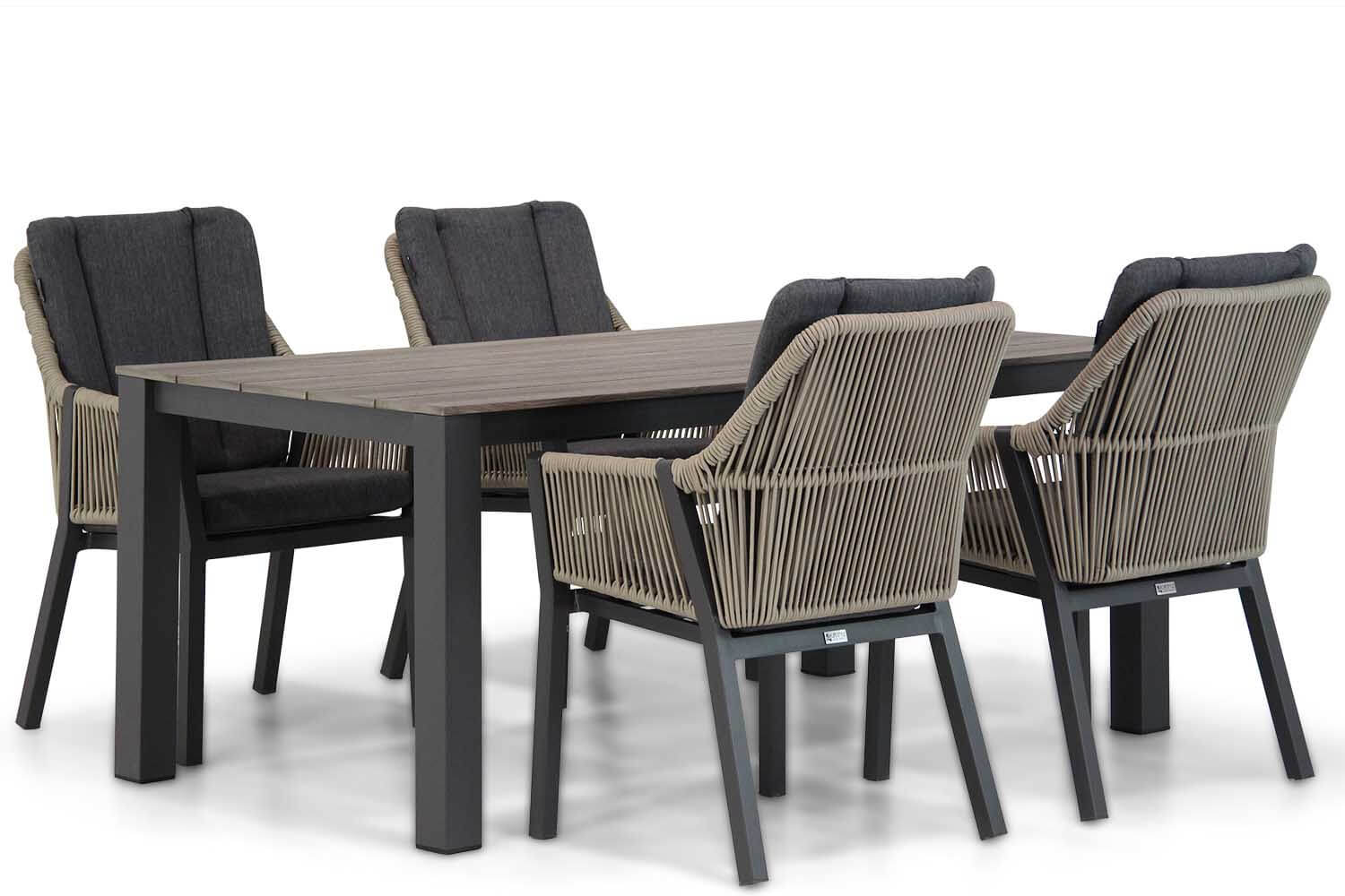 Lifestyle Verona/Valley 180 cm dining tuinset 5-delig