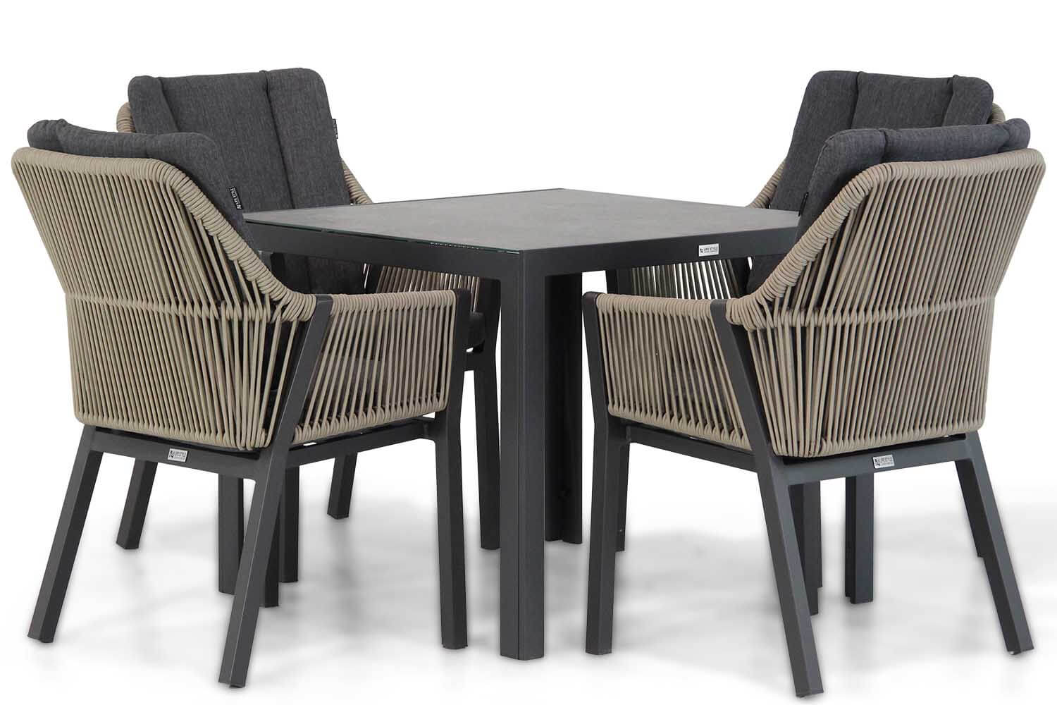 Lifestyle Verona/Varano 90 cm dining tuinset 5-delig