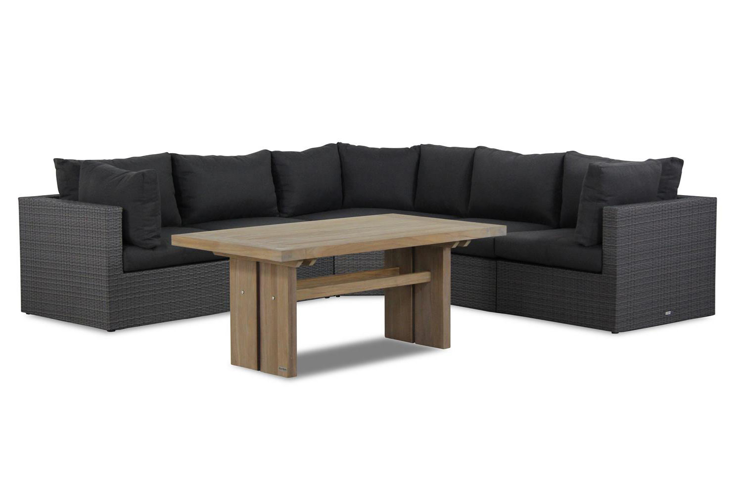Garden Collections Houston/Brighton 140 cm dining loungeset 6-delig