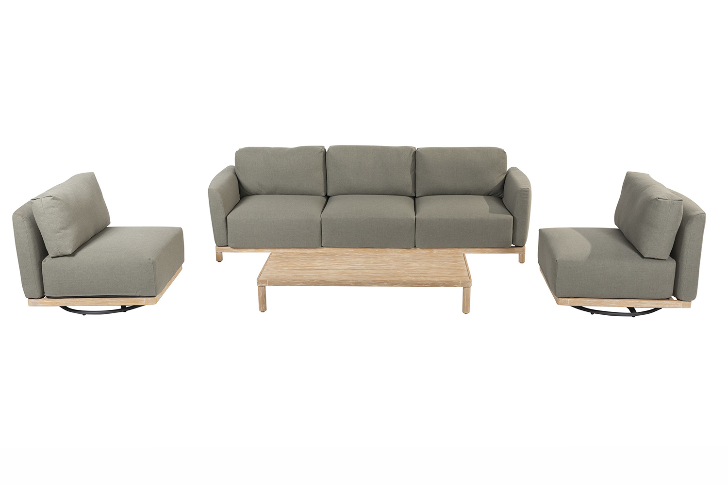 4 Seasons Outdoor Yara/Sem 150 cm stoel-bank loungeset 4-delig