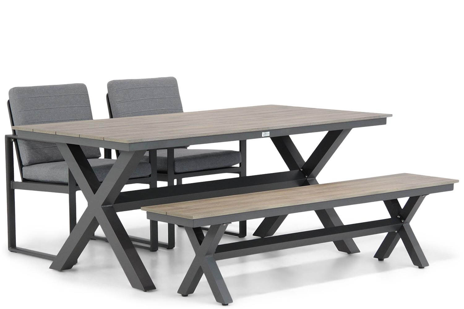 Santika Zaga/Forest 180 cm dining tuinset 4-delig