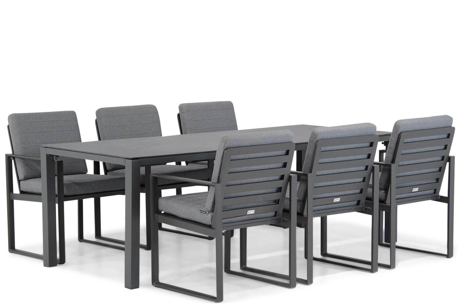 Santika Zaga/Pallazo 220 cm dining tuinset 7-delig
