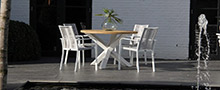 Aluminium tuinset 4 personen categorie afbeelding