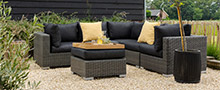 Wicker loungeset categorie afbeelding