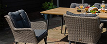 Wicker tuinset 4 personen categorie afbeelding